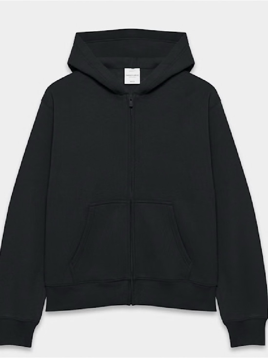 Aritzia Tops - Aritzia Cozy Fleece Zip Up Hoodie Black S  Small